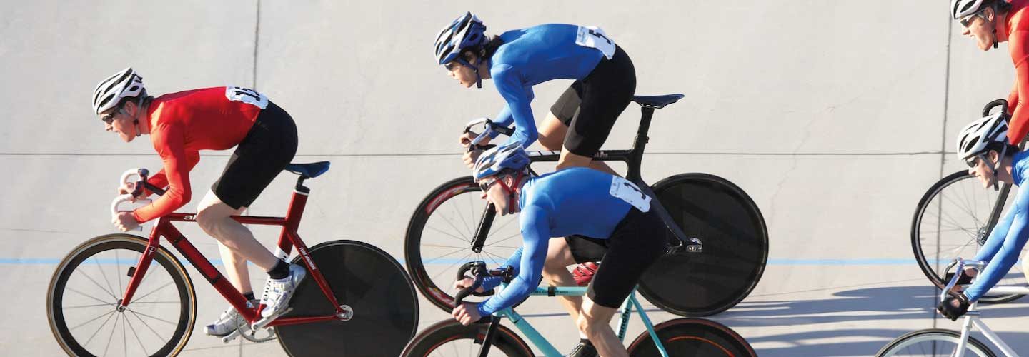 Professional Cyclists Working as a Team